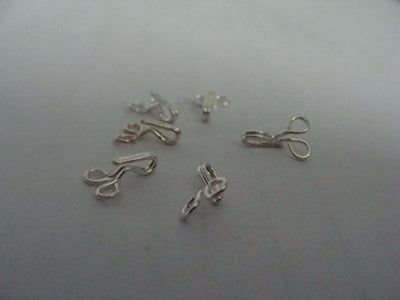 Dress Hook - 2 Wire - Size 2 - 500 Pcs (Brass - Silver)