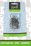 Safety Pin : Pear Shaped : 500 Pcs : Assorted Size : Steel