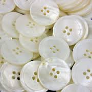 Buttons - 200 Pcs - Cream Colored