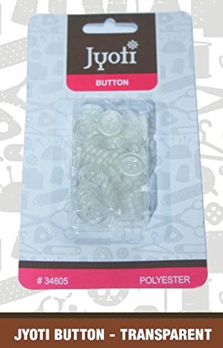 Buttons - 200 Pcs - Transparent
