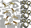 Dress Hook & Eye - 2 Wire - 500 Pcs (Brass - Golden)