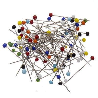 Glass Head Pins - Colored