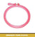 Embroidery hoop - Plastic - Round - 6 and 7 inches -Set of 2